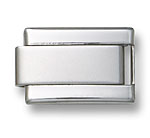 Silver Italian Charm Bracelet 6mm Stainless Steel Modular Links