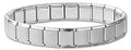 Silver Italian Charm Bracelet 13mm Stainless Steel Modular Links
