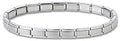 Silver Italian Charm Bracelet 6mm Stainless Steel Modular Links