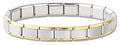 Italian Charm Bracelet Two-Tone 9mm Stainless Steel