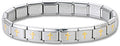 Italian Charm Bracelet 9mm Gold Cross Stainless Steel
