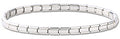 Silver Italian Charm Bracelet 4mm Slim Stainless Steel Modular Links