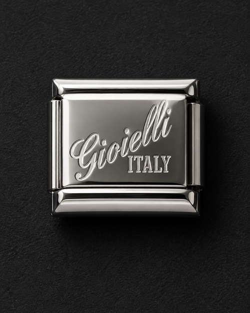 Gioielli Italy 9mm Dolphin Italian Charm Bracelet Stainless Steel