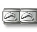 Gioielli Italy 9mm Dolphin Italian Charm Bracelet Stainless Steel
